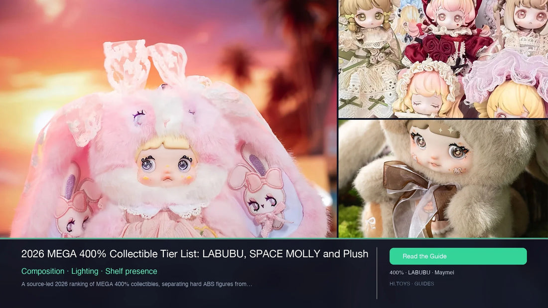 2026 MEGA 400% Collectible Tier List: LABUBU, SPACE MOLLY and Plush — Hi.toys editorial cover