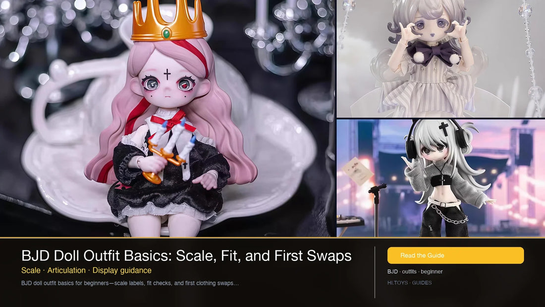 BJD Doll Outfit Basics: Scale, Fit, and First Swaps — Hi.toys editorial cover