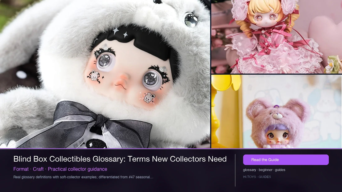 Blind Box Collectibles Glossary: Terms New Collectors Need — Hi.toys editorial cover