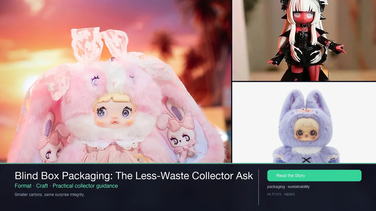 Blind Box Packaging: The Less-Waste Collector Ask — Hi.toys editorial cover