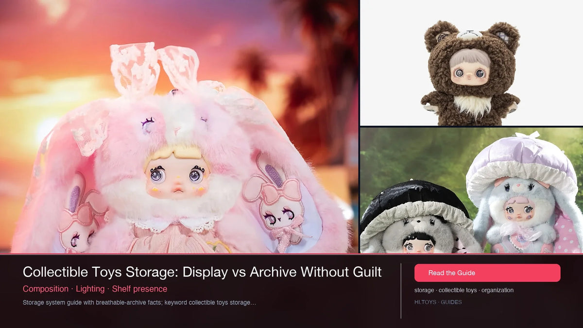 Collectible Toys Storage: Display vs Archive Without Guilt — Hi.toys editorial cover