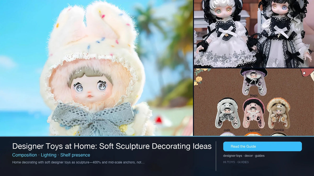 Designer Toys at Home: Soft Sculpture Decorating Ideas — Hi.toys editorial cover