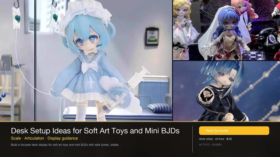Desk Setup Ideas for Soft Art Toys and Mini BJDs — Hi.toys editorial cover