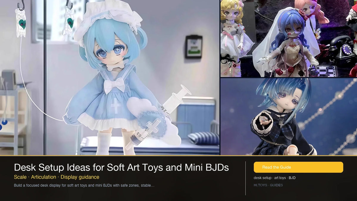 Desk Setup Ideas for Soft Art Toys and Mini BJDs — Hi.toys editorial cover