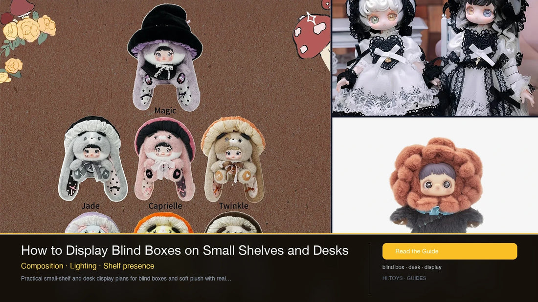 How to Display Blind Boxes on Small Shelves and Desks — Hi.toys editorial cover
