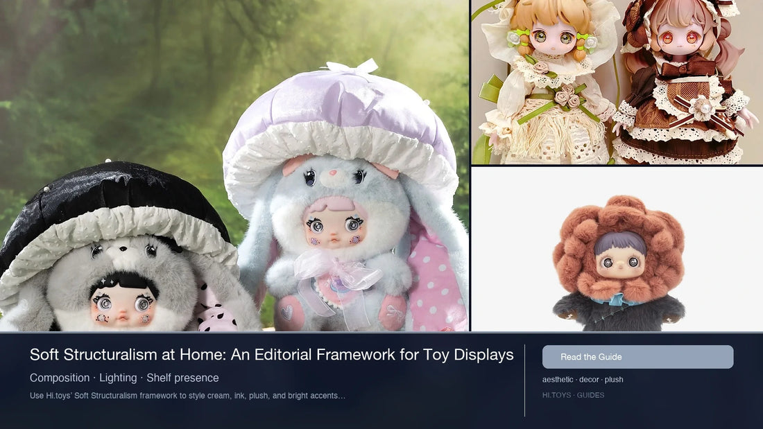 Soft Structuralism at Home: An Editorial Framework for Toy Displays — Hi.toys editorial cover