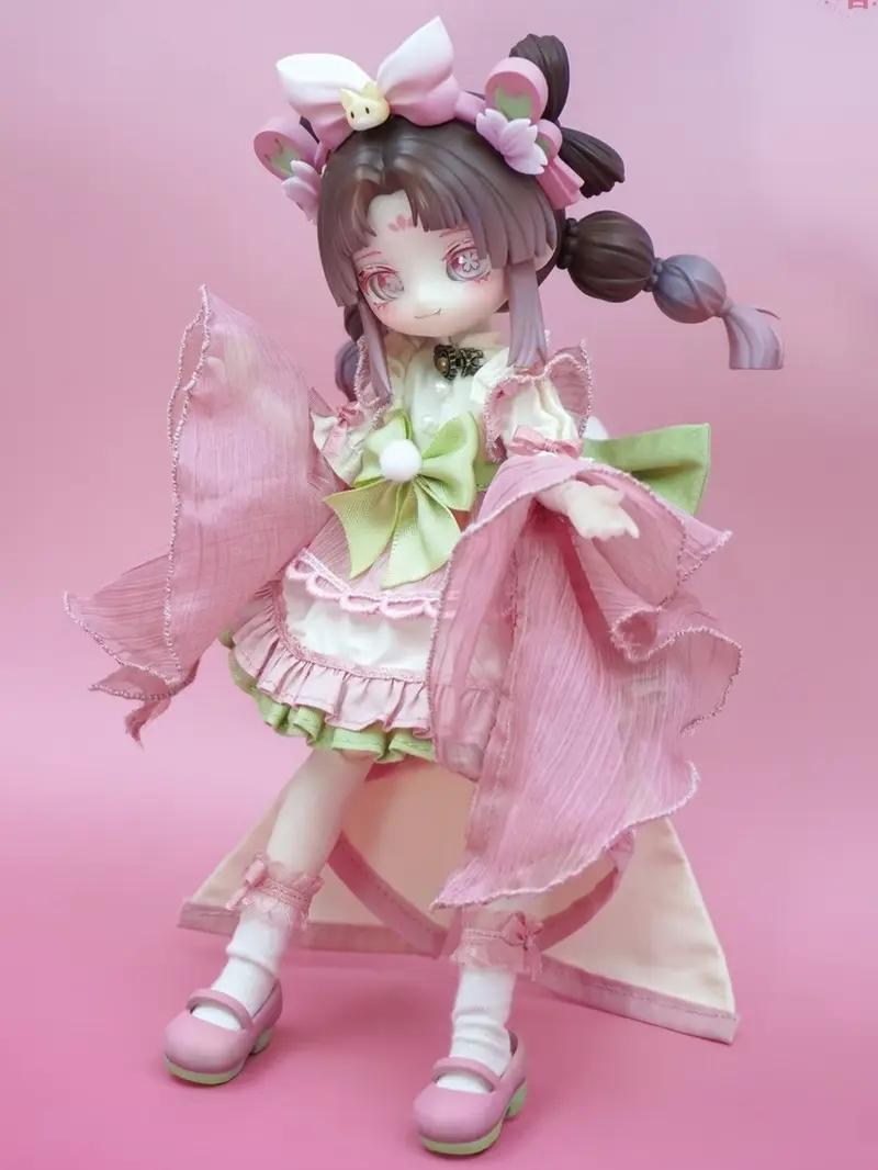 KIKURA "Echoes of Eon" Healing Series 1/12 BJD Blind Box - Unisex Multi Jointed Collectible PVC Cartoon Toy, Approx. 15cm Posable Movable Doll Model, Translucent Gradient Hair, 1/72 Secret Chance, Single Box (1pc) for Collectors
