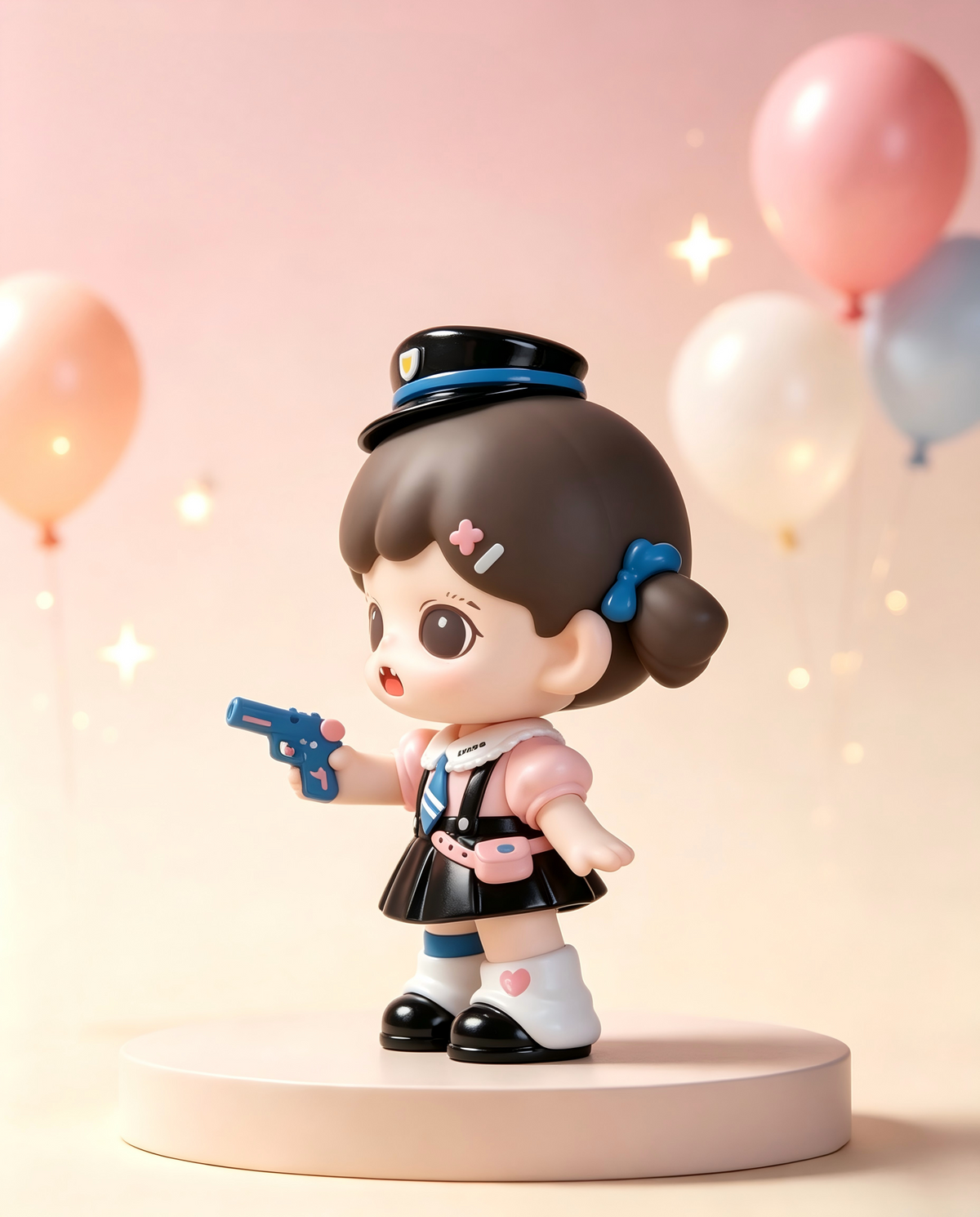 Zoraa Super-Powered Policewoman uniform detail