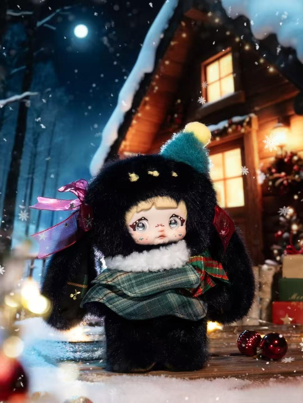 Nommi Magical Christmas Eve Plush Blind Box – Kawaii Holiday Plush Charm, Cute Festive Bag Pendant, Soft Collectible Toy Gift for Girls & Christmas Lovers