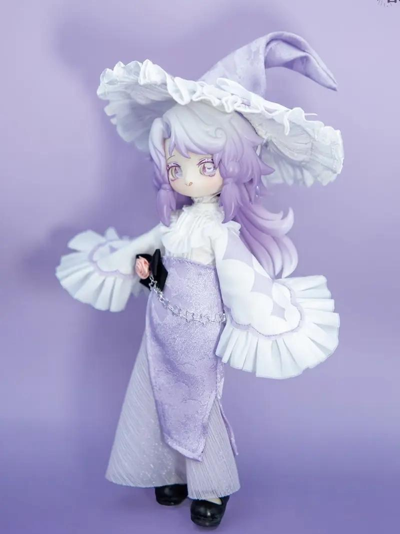 KIKURA "Echoes of Eon" Healing Series 1/12 BJD Blind Box - Unisex Multi Jointed Collectible PVC Cartoon Toy, Approx. 15cm Posable Movable Doll Model, Translucent Gradient Hair, 1/72 Secret Chance, Single Box (1pc) for Collectors