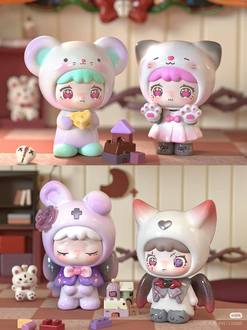 QUBII ANIMAL Animal Castle Dark Night Series