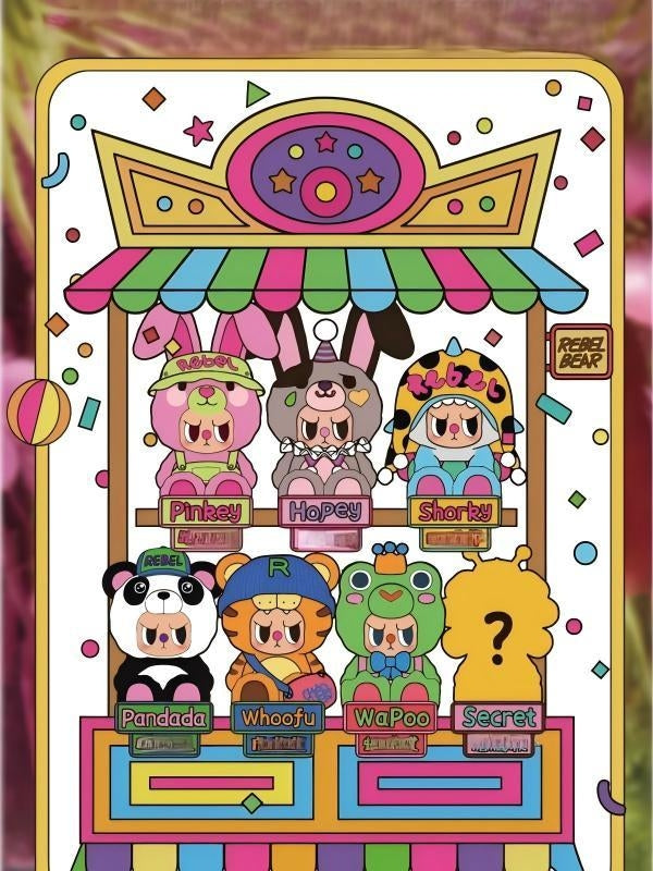 Rebel Bear Sweet Zoo Series Vinyl Plush Blind Box