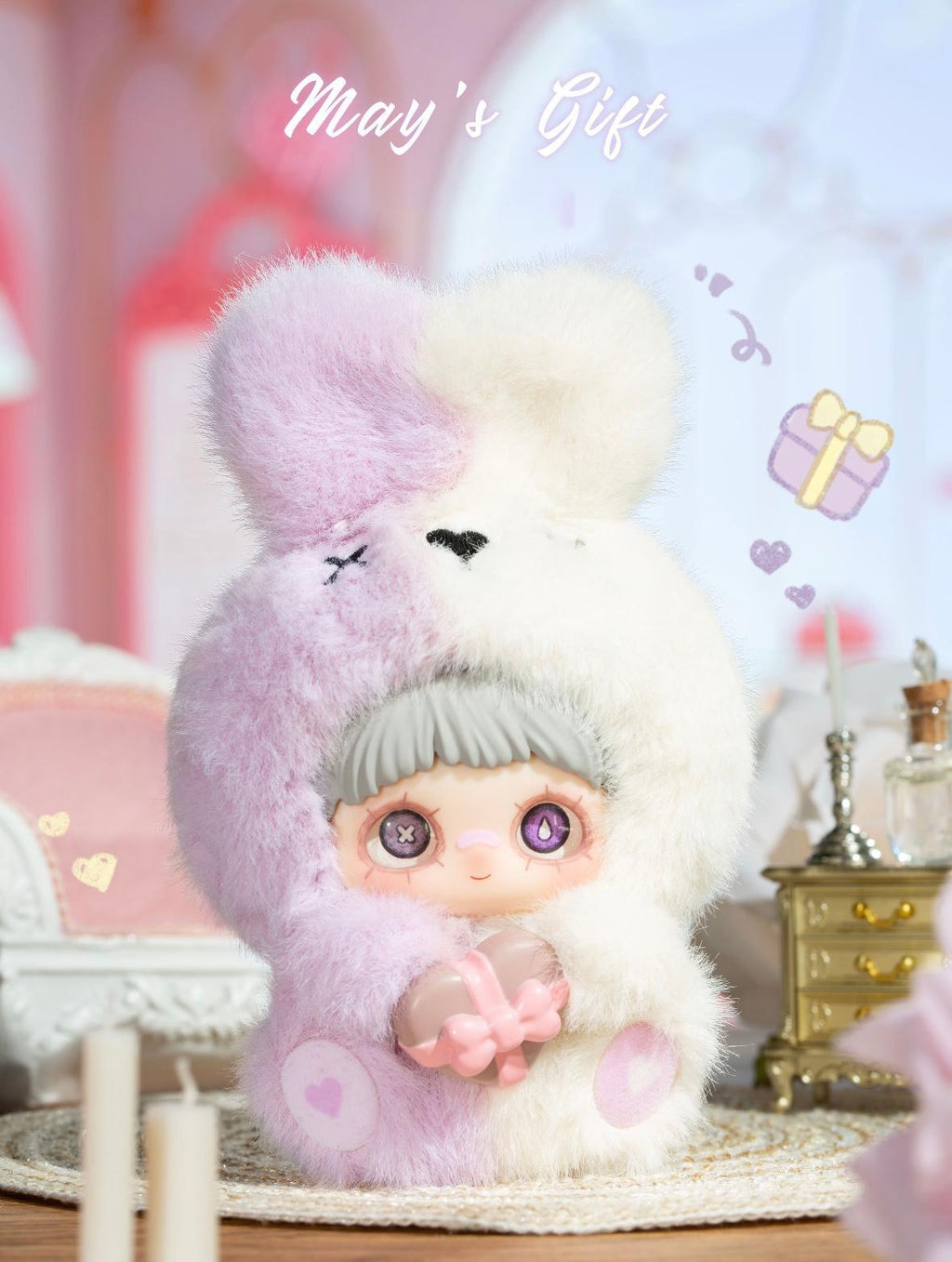 Maymei May I Love You Hangable Blind Box Plush Doll – Soft Vinyl Collectible Mystery Toy, Cute Squishy Stuffed Figure, Surprise Gift