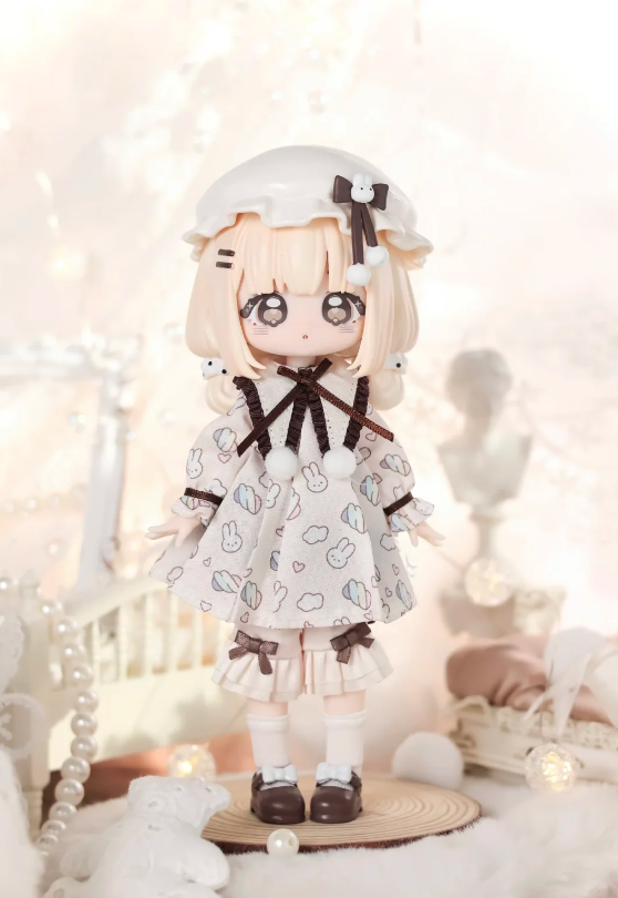 Sugar Index Marshmallow Limited Card‑Type 1/12 BJD Action Doll, Cute Lolita Collectible Figure