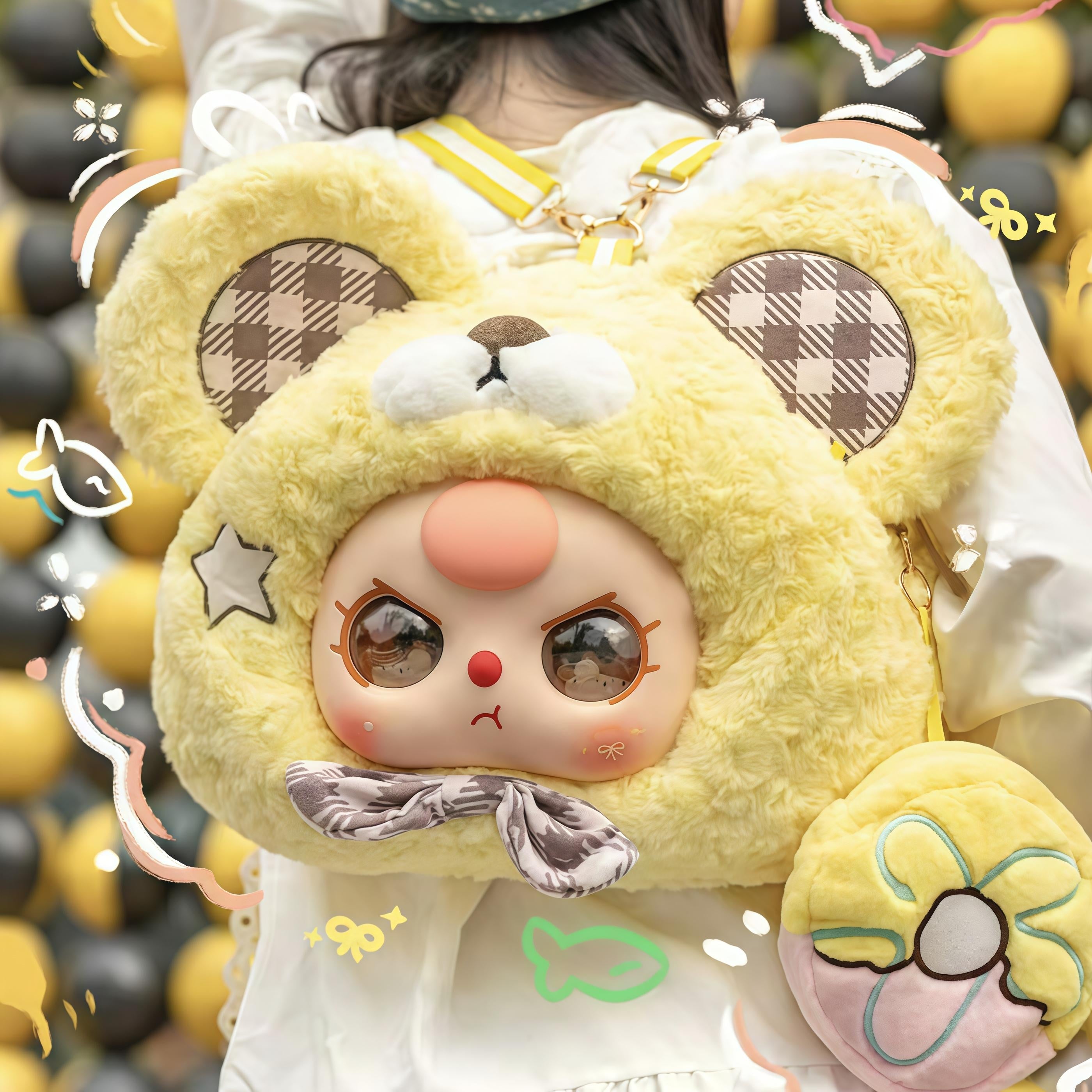 Baby Three Bear Cub Donut Backpack Collectible |