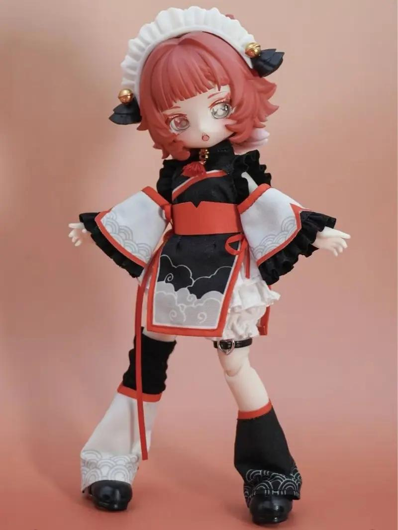 KIKURA "Echoes of Eon" Healing Series 1/12 BJD Blind Box - Unisex Multi Jointed Collectible PVC Cartoon Toy, Approx. 15cm Posable Movable Doll Model, Translucent Gradient Hair, 1/72 Secret Chance, Single Box (1pc) for Collectors