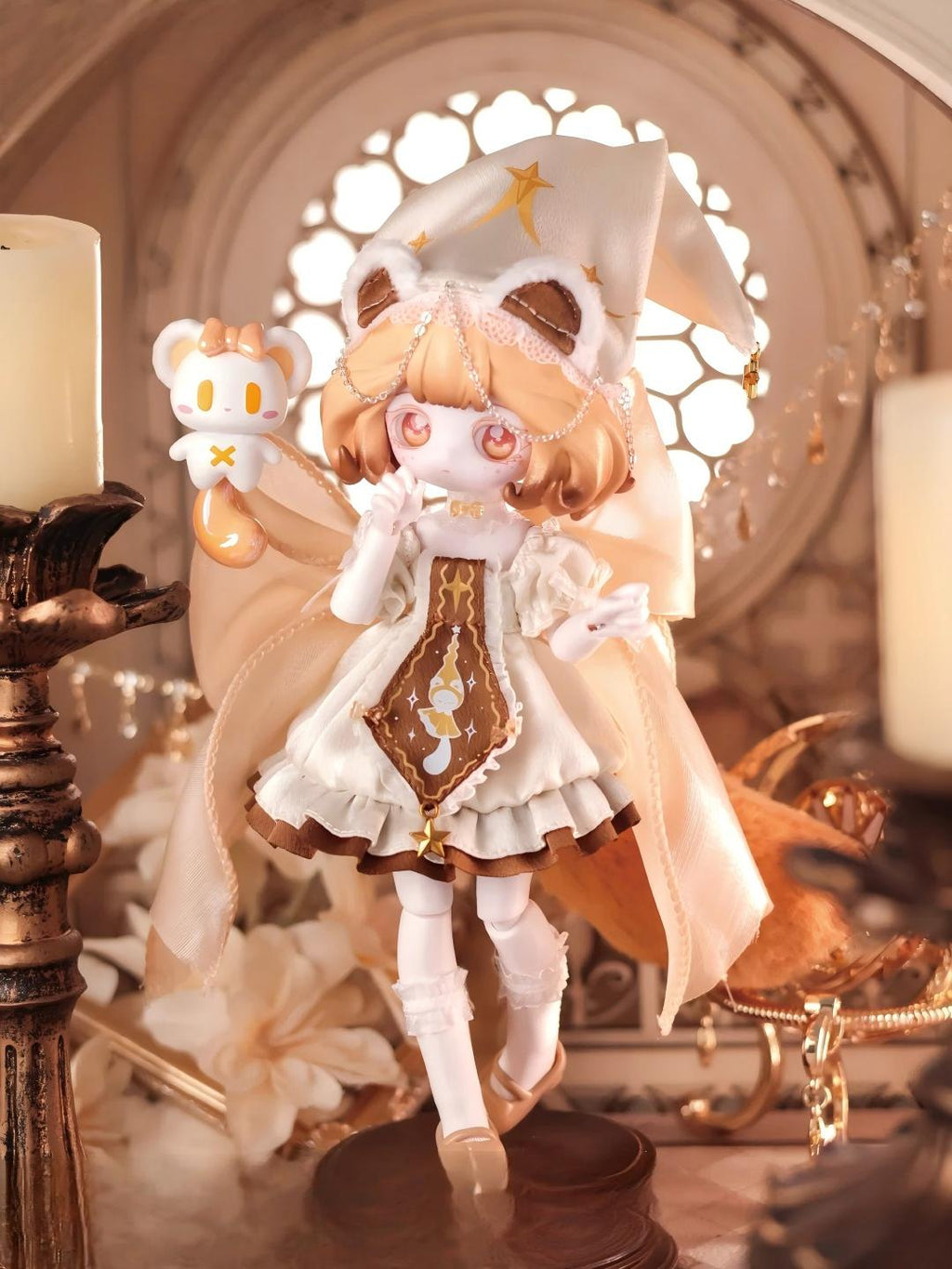 Jinqixiong "Magic Bear" BJD Articulated Figure – Includes Exclusive Mini-Pet (Trendy Collectible Doll / Gift)
