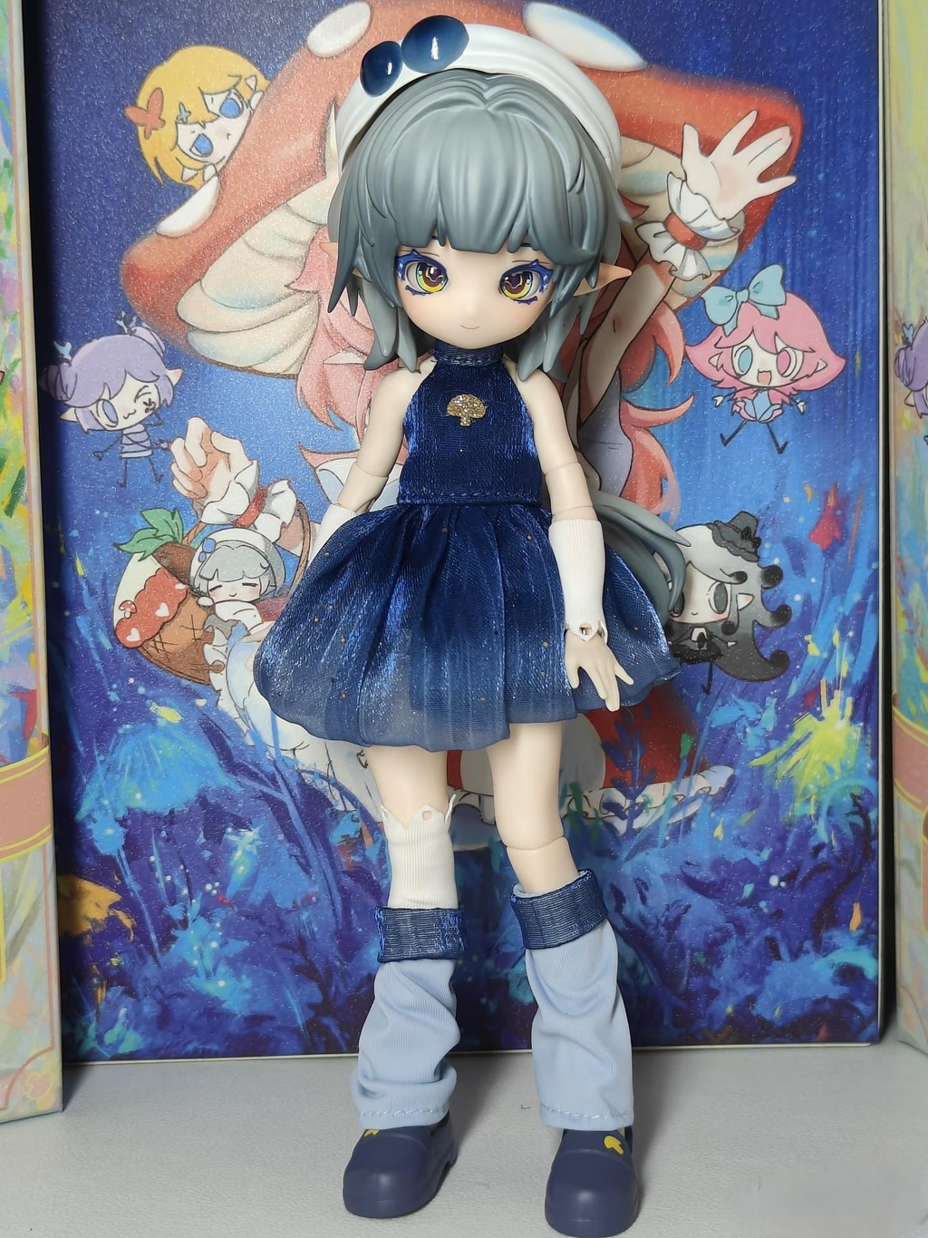 Mushroom Mycelium Naming Series BJD Blind Box Bag - Resin+PVC Articulated Multi-Jointed Collectible Figure, Soft Adorable Figurine with Exquisite Texture, Mini Model for Healing Atmosphere & Endless Fun of Raising Mini Dolls (Toys & Hobbies, Dolls)