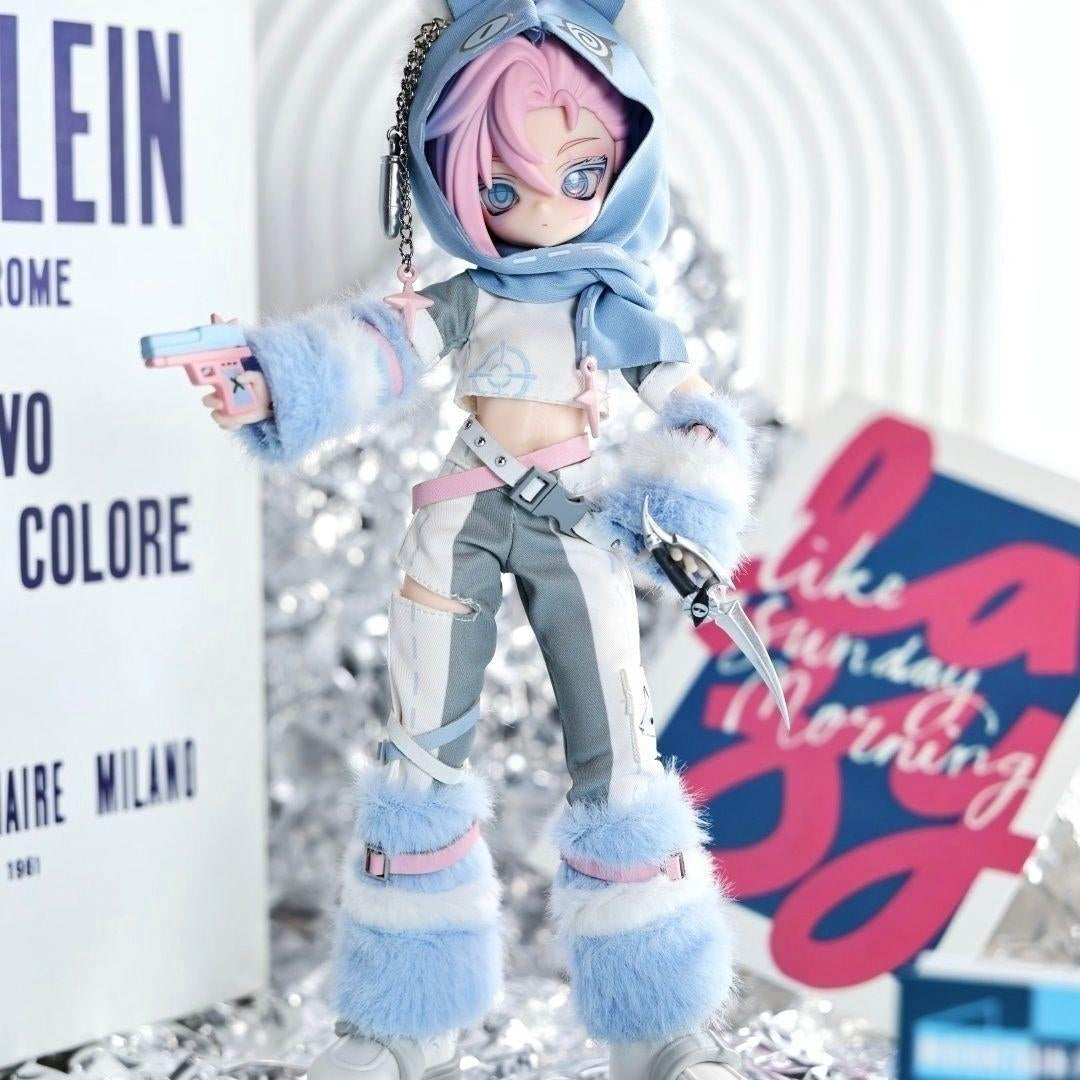 X Elite Agent Series 1/8 Bonnie BJD Blind Box Collectible, Jointed Dress-Up Doll, Action Figures for Birthday Christmas Gifts