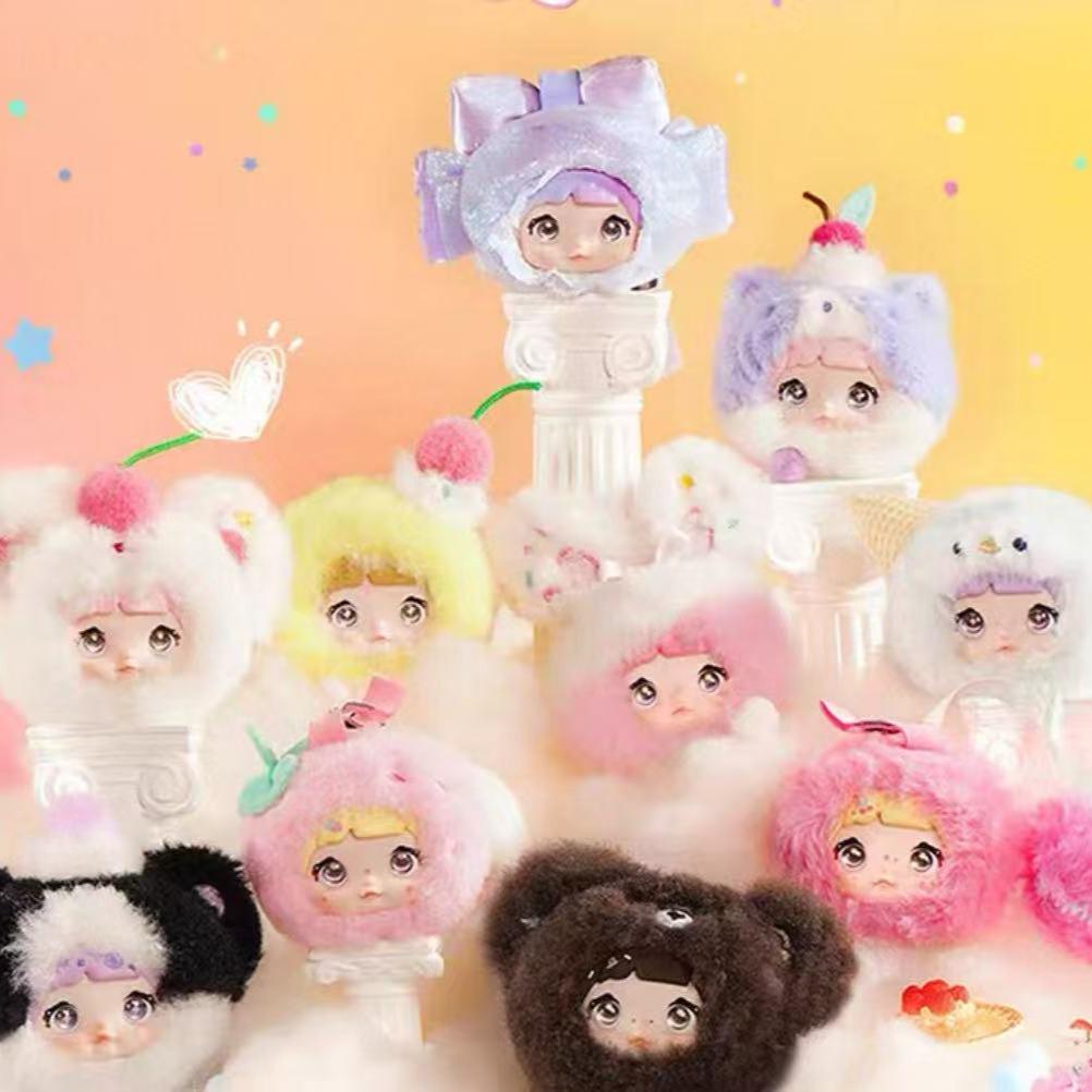 Nommi Plush Blind Box - Sweetness 100%! Ideal for Girls as Birthday Gifts! Each blind box contains an adorably soft plush doll, perfect as a backpack charm or bag pendant. With multiple cute designs in each series