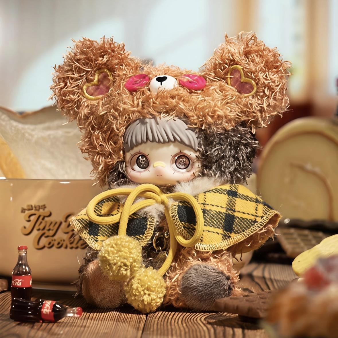 Maymei Tiny Bear Cookie Series Keychain & Pendant – Cute Soft Collectible Hanging Charms, Perfect Gift for Kids & Collectors