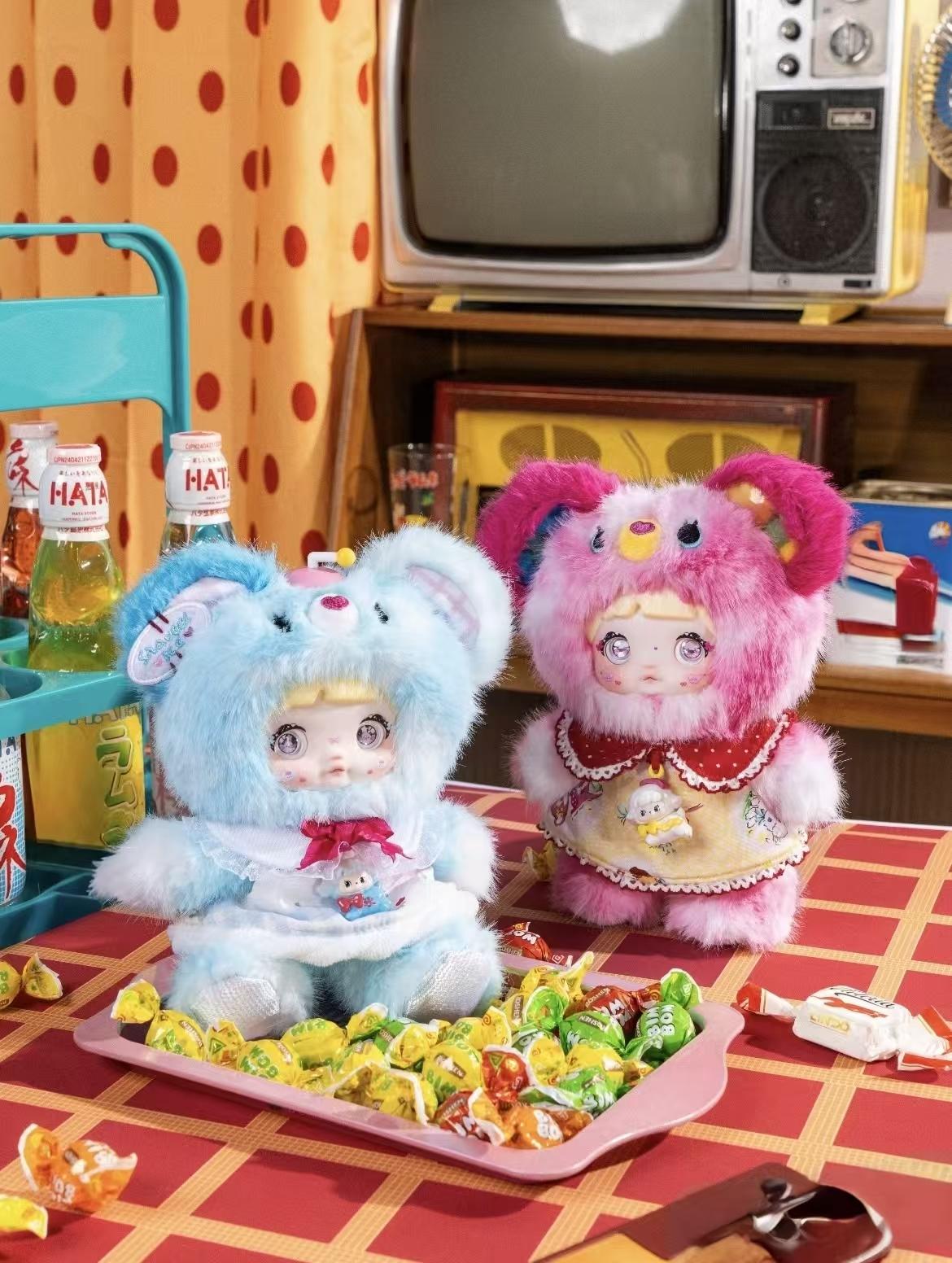 Offline Exclusive! Nommi About The Childhood Series Plush Blind Box – Cute Kawaii Collectible Plush Doll Pendant, Soft Stuffed Childhood-Themed Toy, Adorable Surprise Gift for Girls & Friends