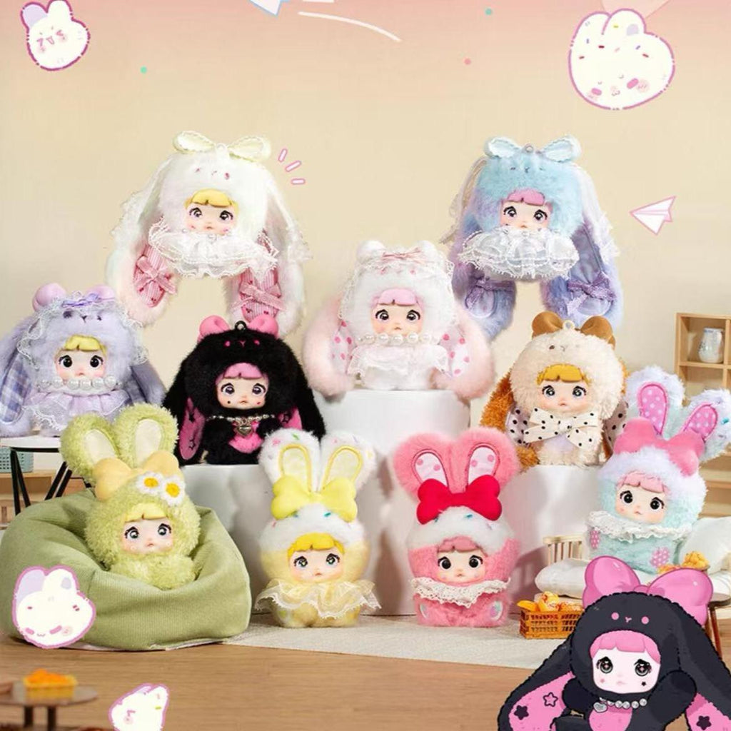Nommi Sweetheart Bunny Blind Box Plush Doll Handbag Keychain Stuffed Animal Girls Birthday Gift Adorable Kawaii Surprise Toy Collectible Figure Ultra Soft Plush Perfect for Teens & Kids