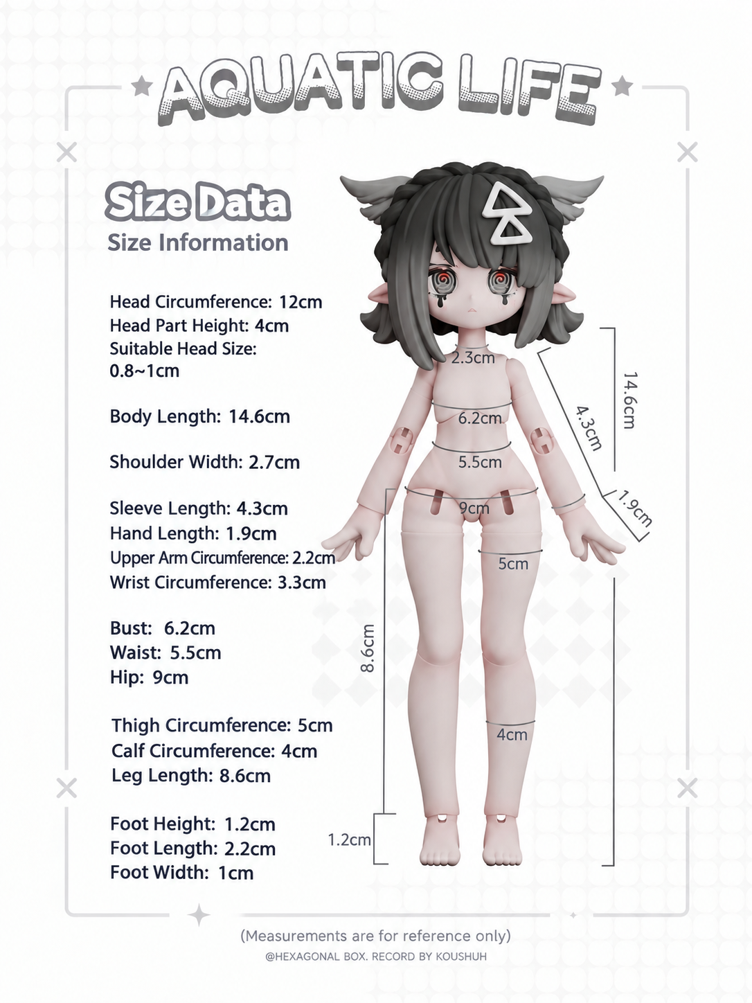 Hex Box Series 1/12 BJD Blind Box