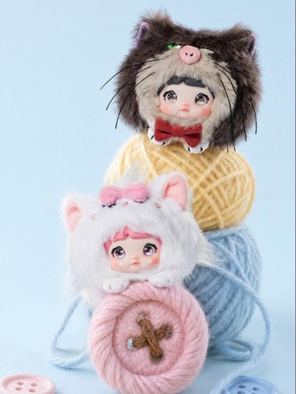 Nommi x Cats Diary Series Plush Pendant Blind Box | Cute Collectible Bag Charm for Gifting & Display