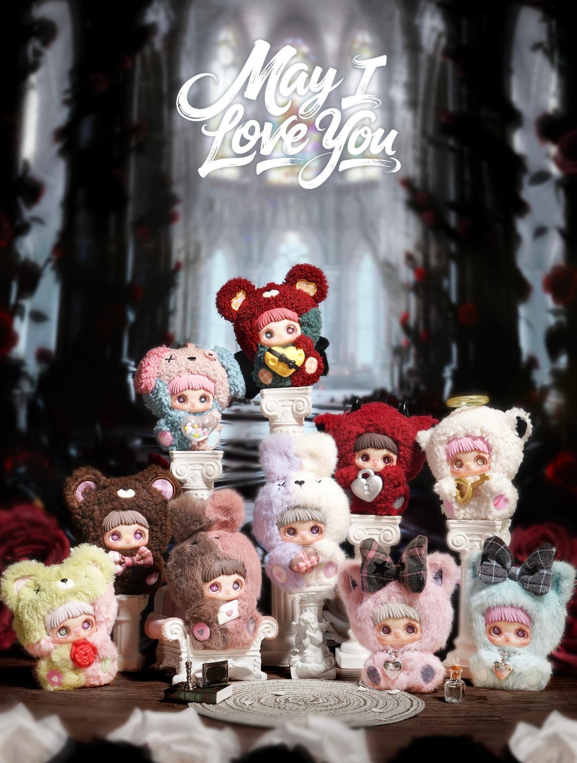 Maymei May I Love You Hangable Blind Box Plush Doll – Soft Vinyl Collectible Mystery Toy, Cute Squishy Stuffed Figure, Surprise Gift