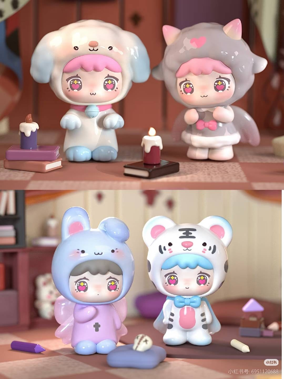 QUBII ANIMAL Animal Castle Dark Night Series