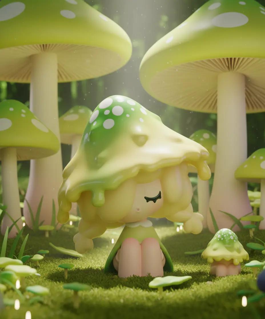 Moogutong Little Mushroom Ornament Series Blind Box