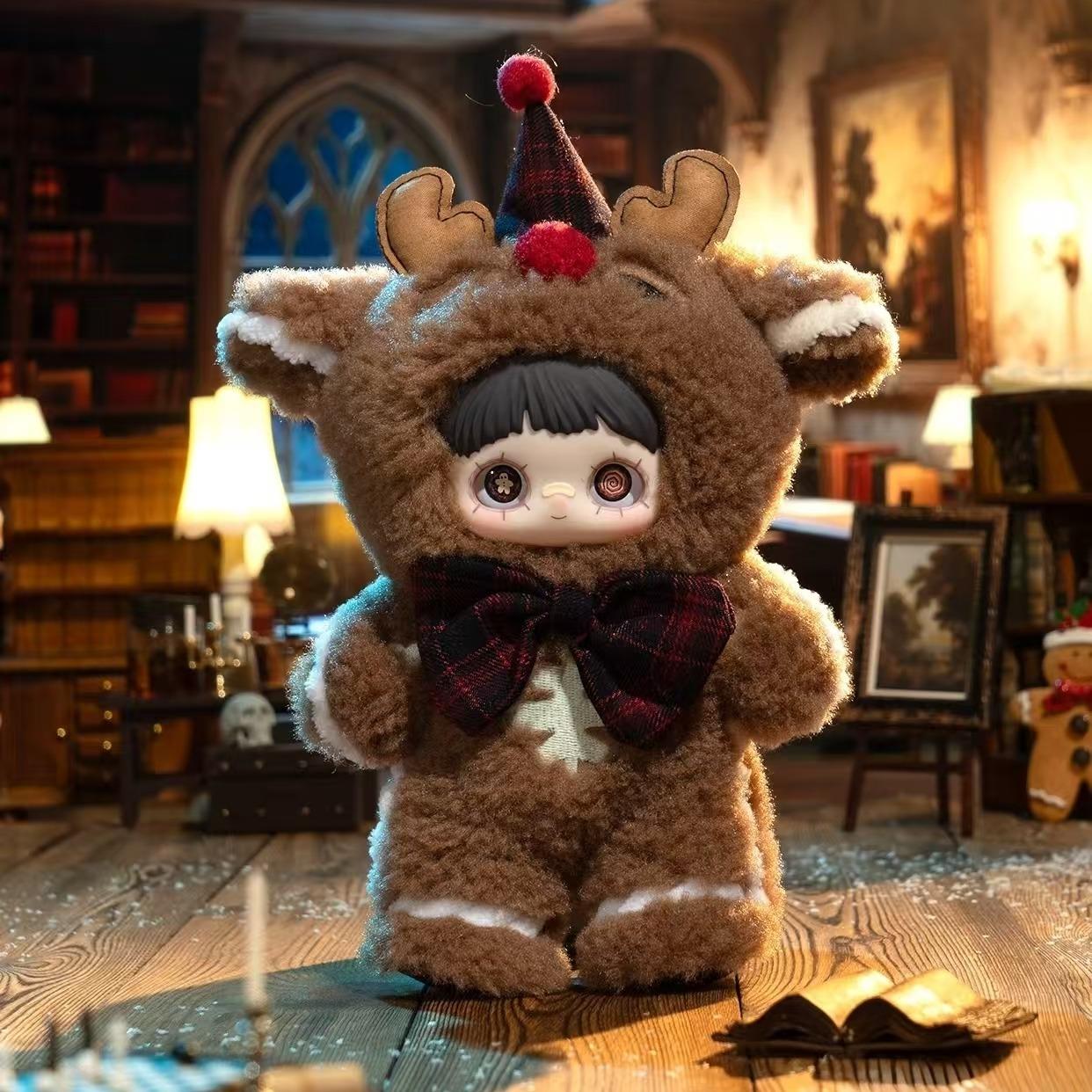 Maymei Winter Weirdness Series Plush Blind Box - 7 Random Cute Plush Keychains, 20-22cm Collectible Dolls, Christmas Gifts for Girls