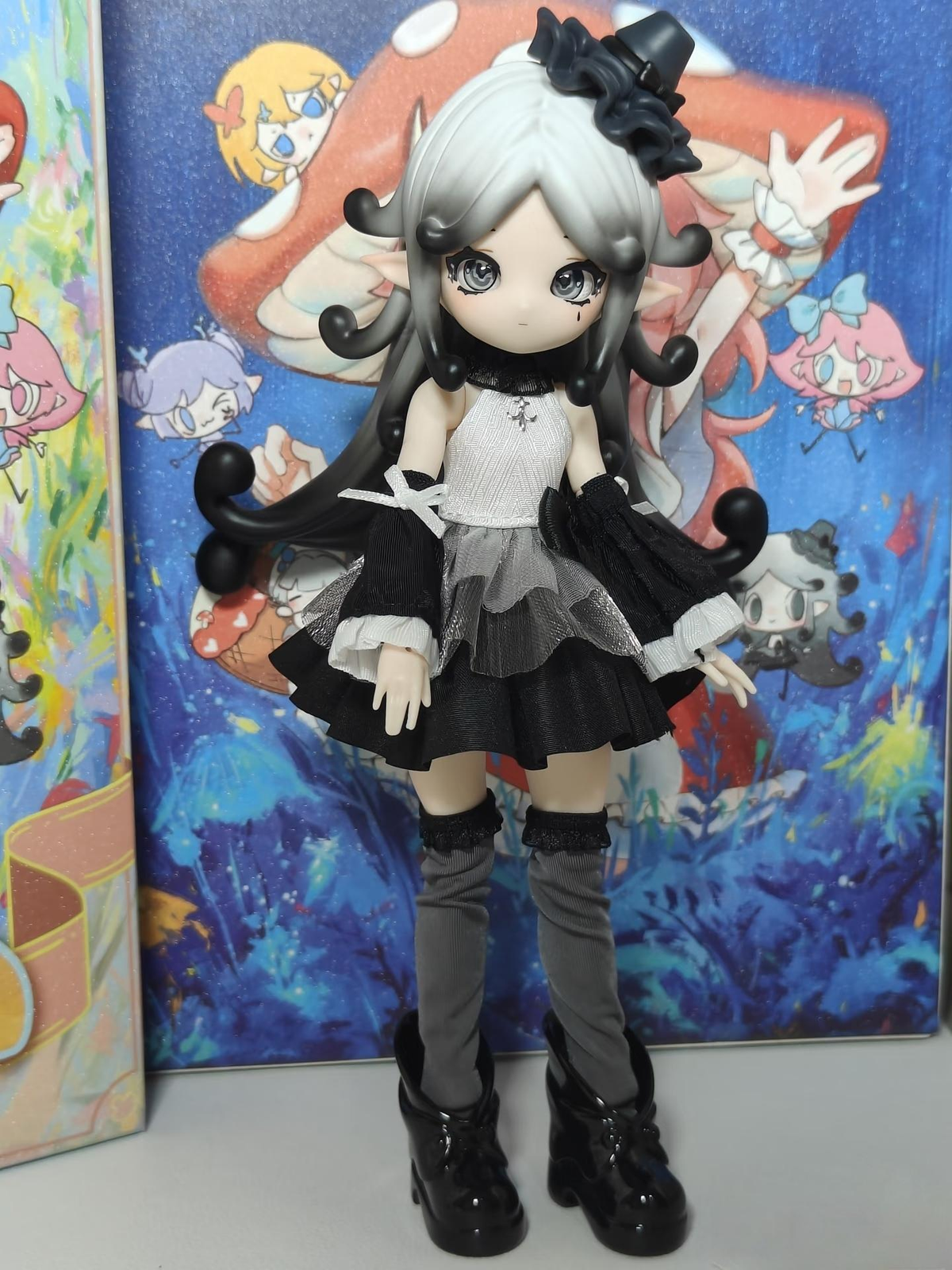 Mushroom Mycelium Naming Series BJD Blind Box Bag - Resin+PVC Articulated Multi-Jointed Collectible Figure, Soft Adorable Figurine with Exquisite Texture, Mini Model for Healing Atmosphere & Endless Fun of Raising Mini Dolls (Toys & Hobbies, Dolls)