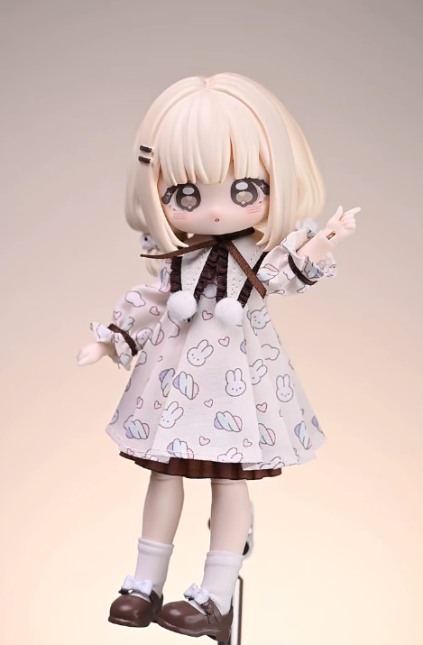Sugar Index Marshmallow Limited Card‑Type 1/12 BJD Action Doll, Cute Lolita Collectible Figure