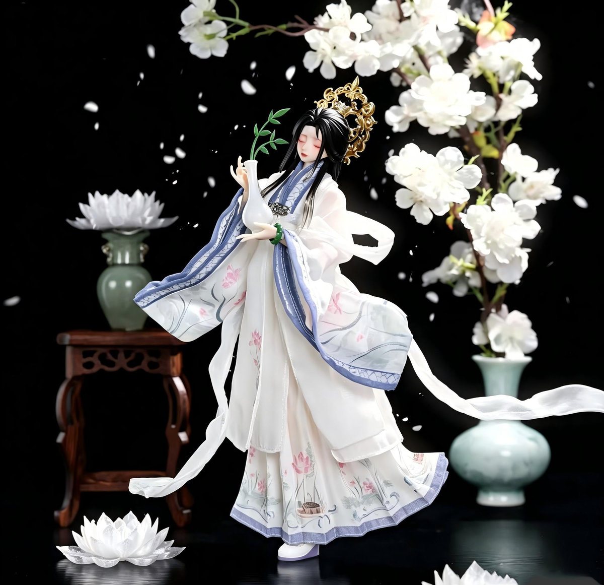 "A 1000 Year Romance and Beauty" Collectible BJD Blind Box Blind Bag, Collectible Figurine, Surprise Figure, 1×Random V Series Action Figure, 15 18 cm Artistic Low Key Doll, Figurines for Collectors