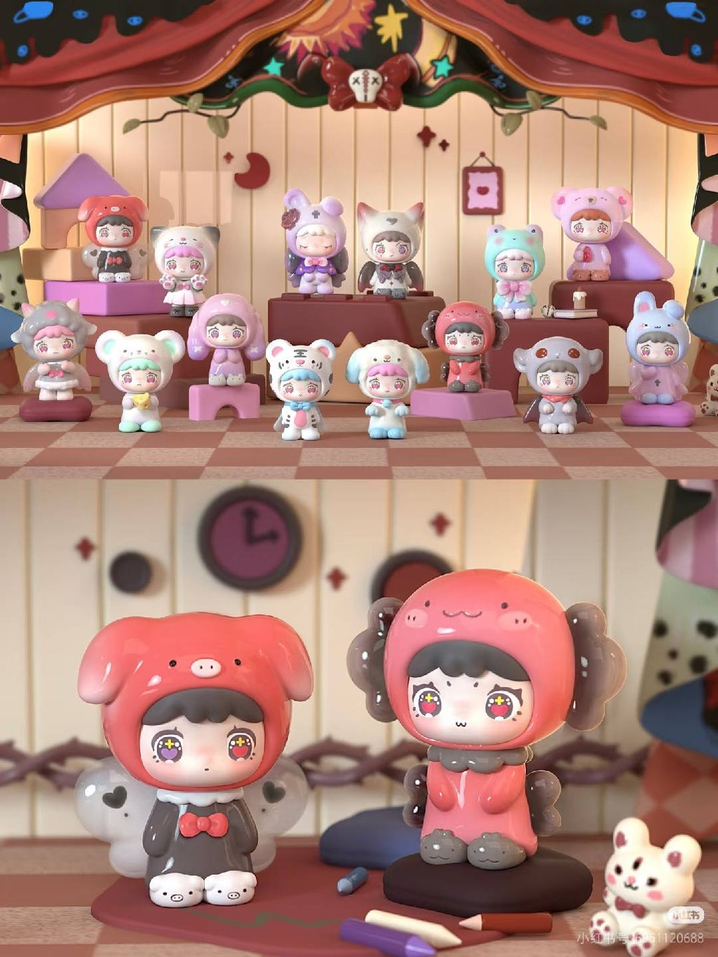 QUBII ANIMAL Animal Castle Dark Night Series