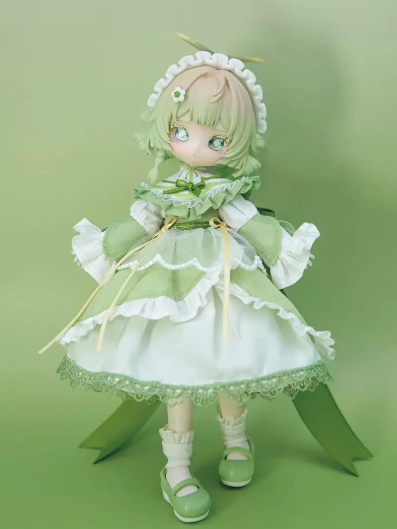 KIKURA "Echoes of Eon" Healing Series 1/12 BJD Blind Box - Unisex Multi Jointed Collectible PVC Cartoon Toy, Approx. 15cm Posable Movable Doll Model, Translucent Gradient Hair, 1/72 Secret Chance, Single Box (1pc) for Collectors