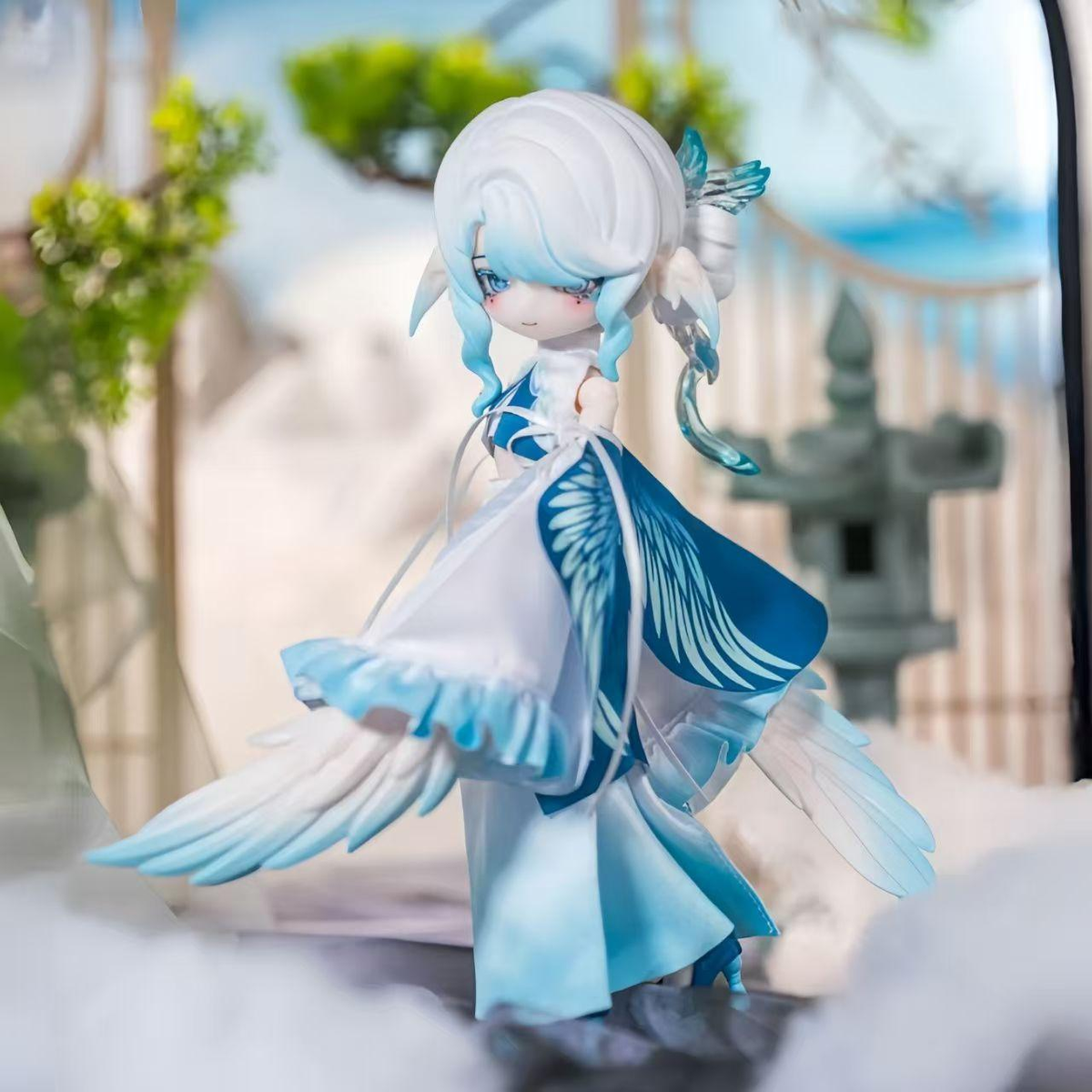 Lulua Cloud Feather Pavilion 25cm BJD Blind Box - Boxed Articulated Character Model Figure, Cute Collectible for Doll Enthusiasts, Includes 1 Unit & 1 Mini Care Guide, Articulated Figures