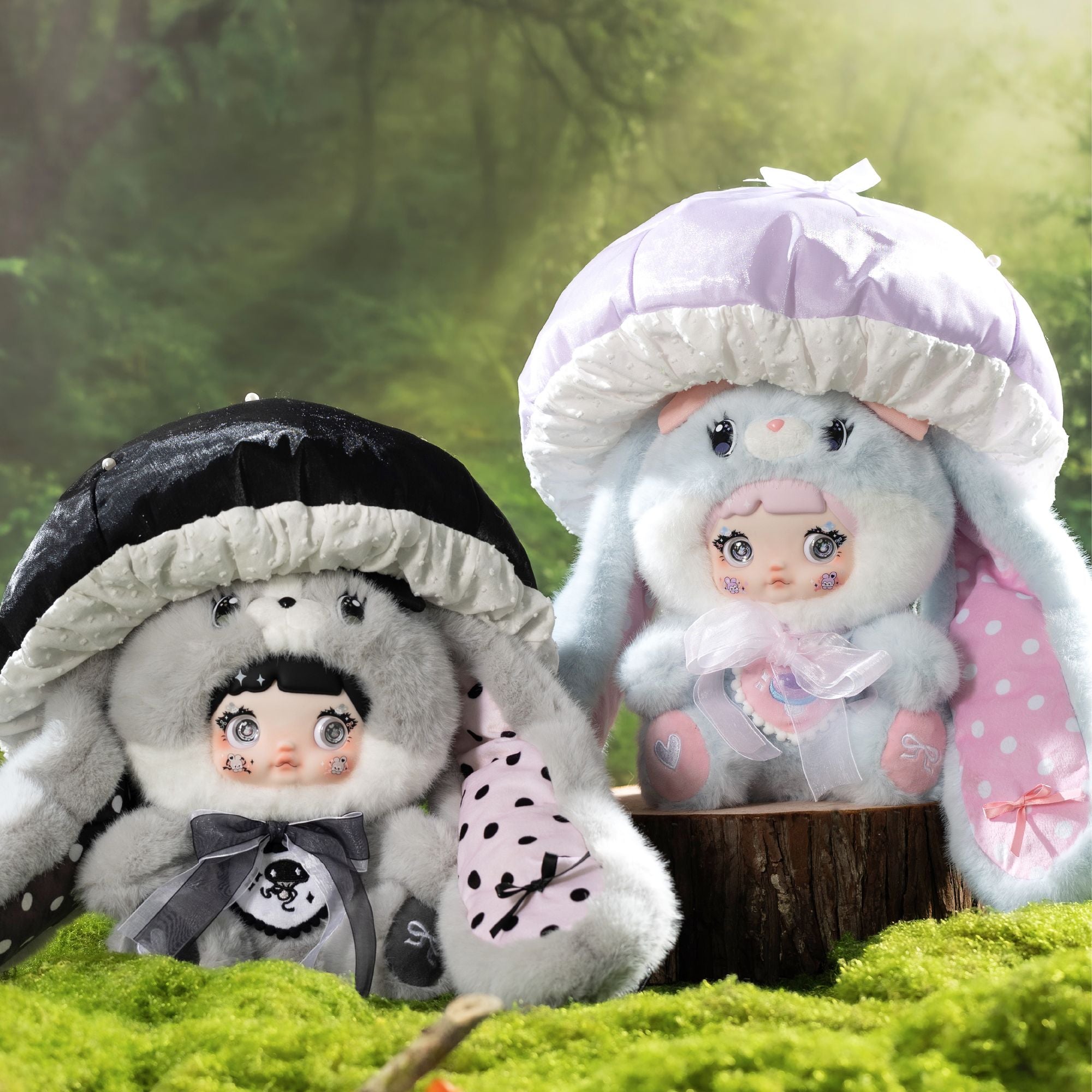 [400% Size] Nommi Plush Blind BoxMushroom Hat Series Collectible Soft Toy, Giant Mystery Figure, Cute Stuffed Doll Gift for Fans & Display Decor