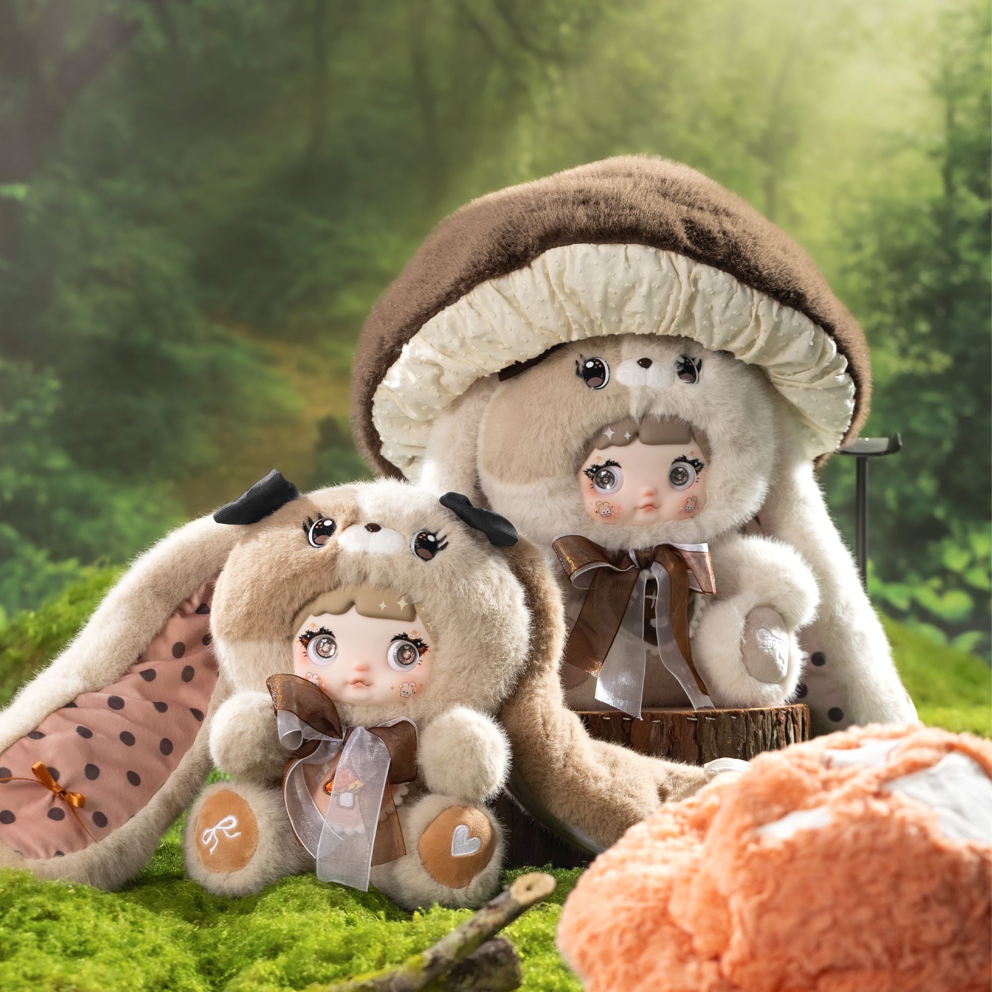 [400% Size] Nommi Plush Blind BoxMushroom Hat Series Collectible Soft Toy, Giant Mystery Figure, Cute Stuffed Doll Gift for Fans & Display Decor