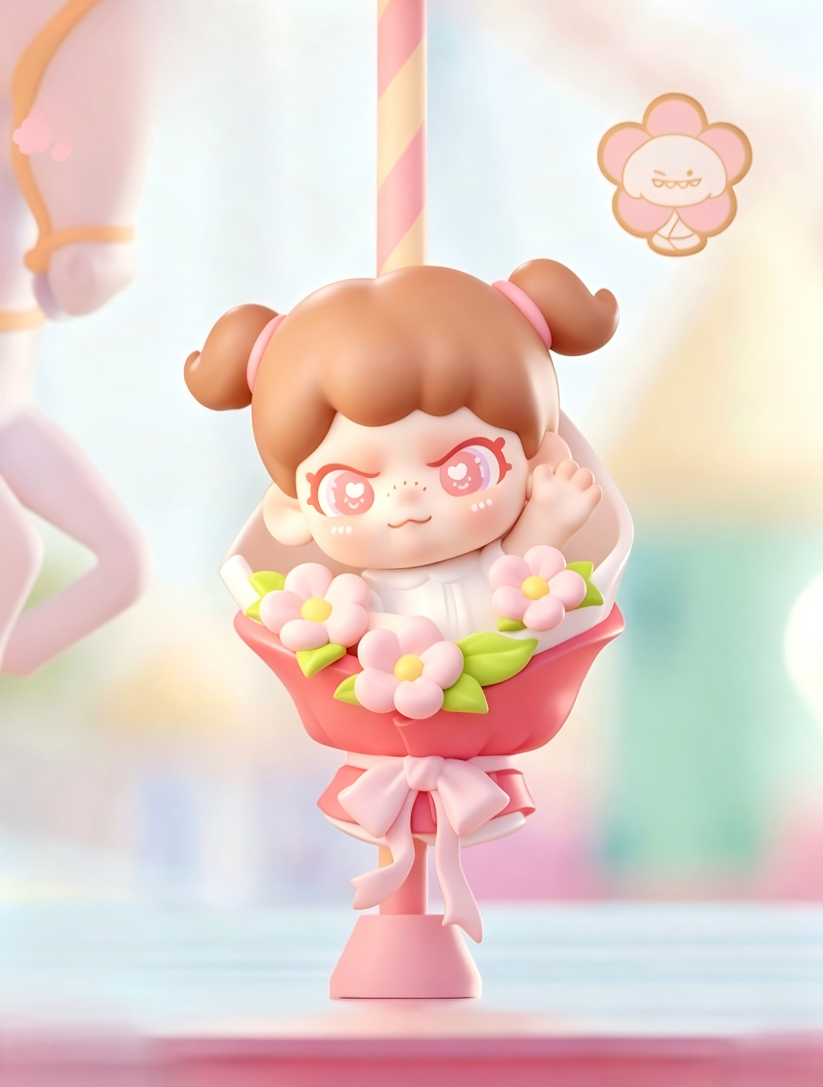Little Time Series Flowers for You Keychain Charm – product hero view