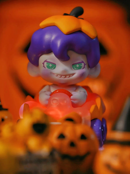 DUDOO Speedy Phantom Halloween blister-pack figure with pumpkin carriage