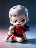 Rayan Rapper Figurine – Hip-Hop Themed Designer Toy, Ideal for Desktop Decor, Collecting, or Gifting.