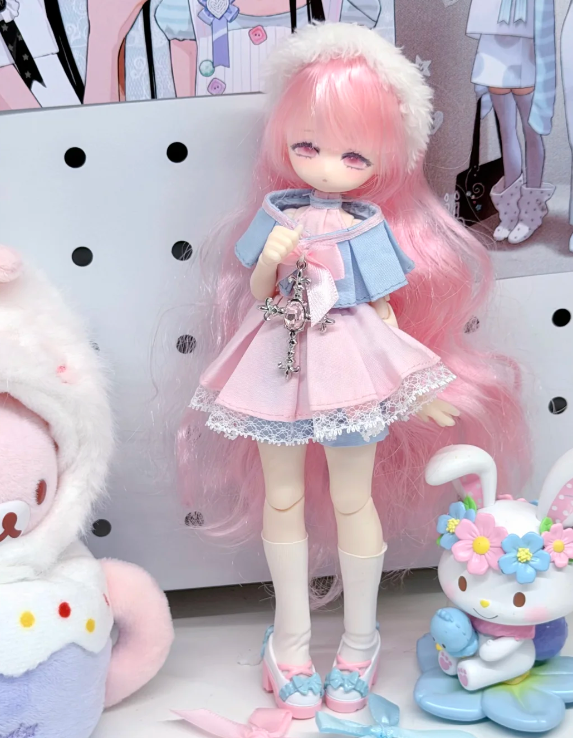 `Momotale (Palpitant Moment) Paradise Lost: Prayer, 1/8 Scale MJD Rooted‑Hair Articulated Doll, Collectible Designer Figure`