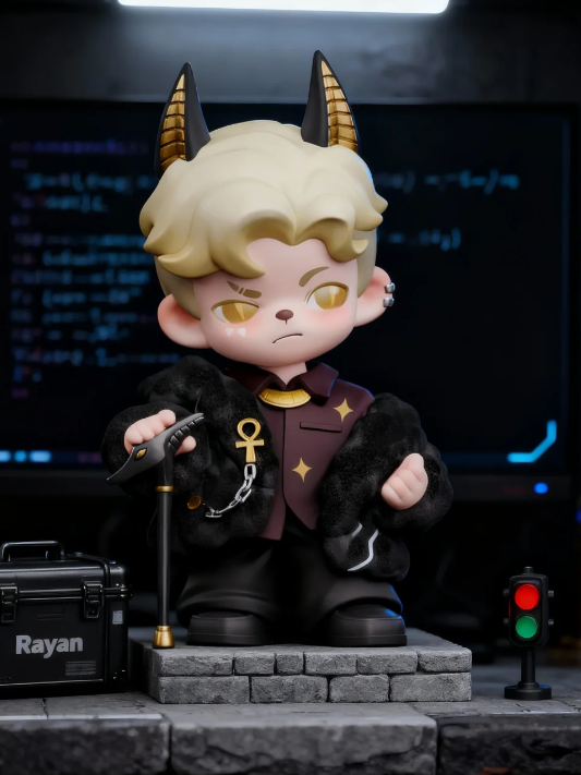 RAYAN Touch Series | Collectible Blind Box Figure | Cute Designer Toy for Desk Decor, Shelf Display & Gifting