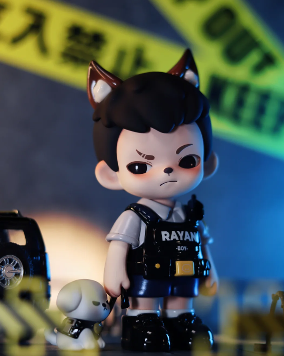 Rayan Police Wolf Edition | Collectible Blind Box Figure | Kawaii Tactical Series