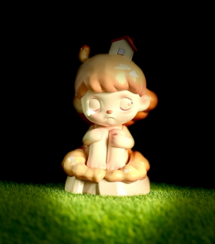 TTSPACE ANMOO "Alone Time" Hanging Card | Collectible Blind Box Figure | Cute Designer Toy for Bag Charm, Desk Decor & Gifting