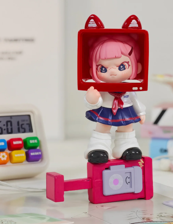 DORA 404 Block Series | Collectible Blind Box Figure | Cute Designer Toy for Desk Decor, Shelf Display & Gifting