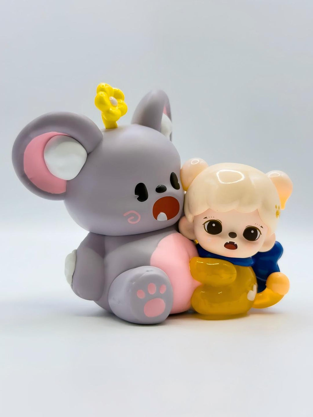 Hold Tight to My Fries! Zorra "Cuddle Series" Koala & Girl Figure | Your Emotional Support Buddy